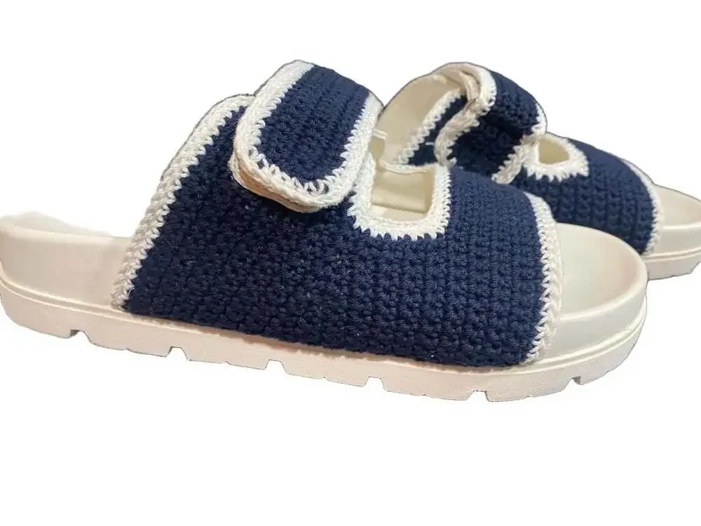 Brand New Marc Fisher LTD Women's Brinleys Crochet Footbed Sandals 7.5